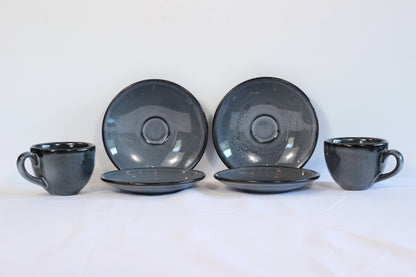 Anfora Denali Grey- Coffee Lover's Set (For 2)
