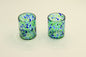 Green And Blue Blown Glass Set