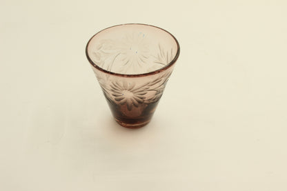 Dark Red Blown Glass Set