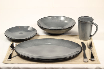 Anfora Denali Grey- 16 Piece Everyday Dining Set