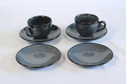Anfora Denali Grey- Coffee Lover's Set (For 2)