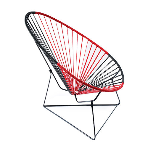 Black/Red Classic Acapulco Chair