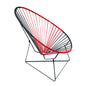 Black/Red Classic Acapulco Chair