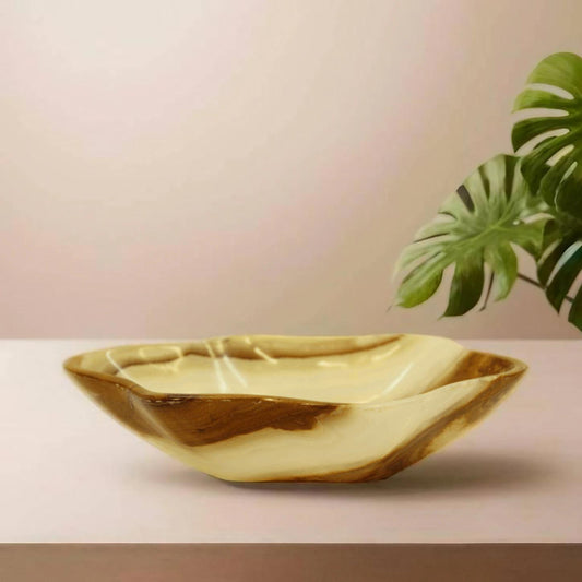 Beige Deimos Onyx Centerpiece