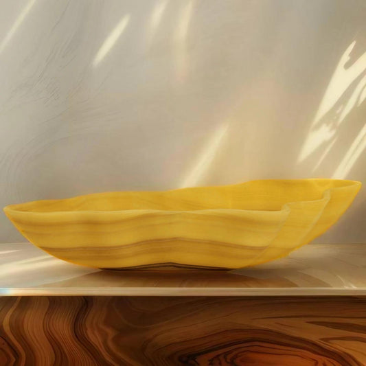 Golden River Onyx Centerpiece