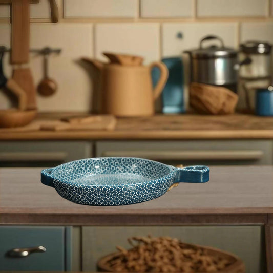 8" Baltic Blue Clay Frying Pan