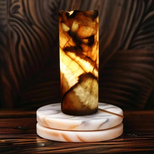 Blood Moon Onyx Lamp