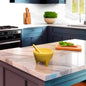 24oz Saffron Yellow Ceramic Salsa Bowl w/ Spoon