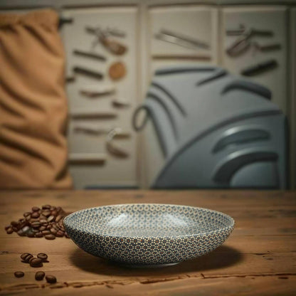 11" Lead Grey Ceramic Salad Bowl
