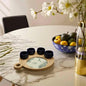 Blue Mezcalero and Floral Wood Tray Set (Set of 4)