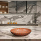 11" Fire Orange Ceramic Salad Bowl