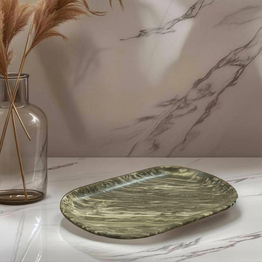 Gray Marble Food/Decorative Tray