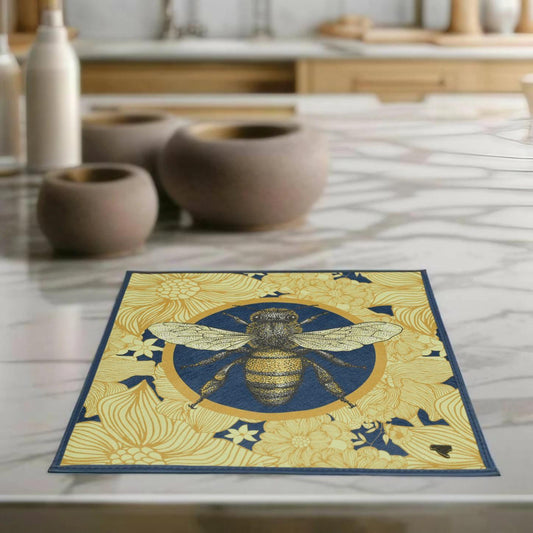 Blue Beehive Placemat Set (Set of 6)