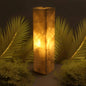 Angelic Torch Beige Onyx Lamp