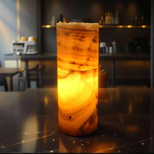 Heat Wave Onyx Lamp