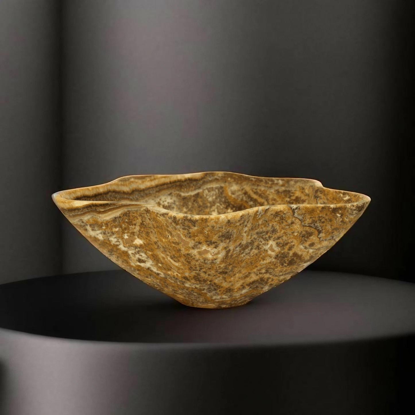 Rusty Cairn Onyx Centerpiece