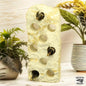 Large White & Beige Onyx Floor Wine Holder