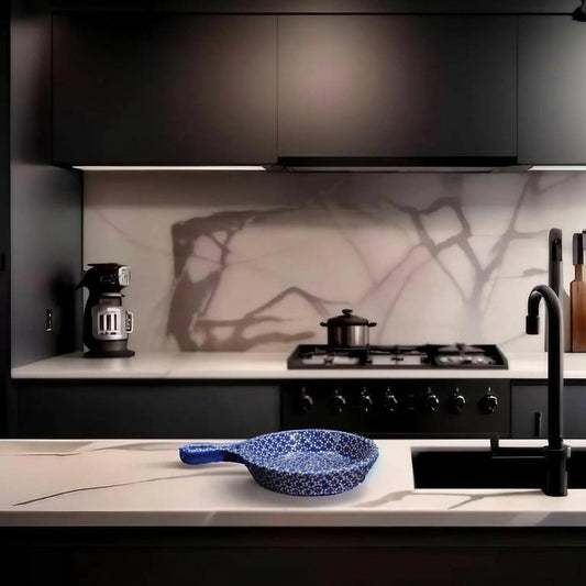 4" Blue Clay Mini Frying Pan