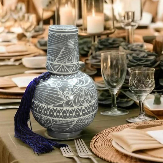 1 Gal Traditional Grey Ceramic Water Bottle