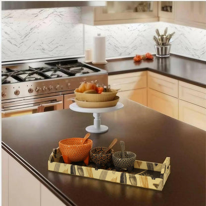 Beige Cornfield Serving Tray