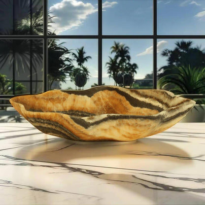 Red Magma Onyx Centerpiece