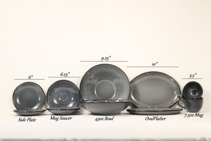 Anfora Denali Grey- Brunch for Two Set