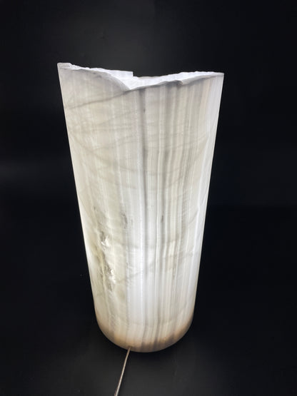 White Open Decorative Onyx Lamp