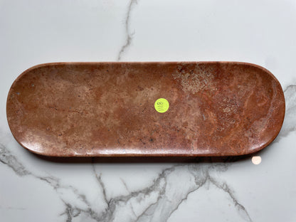 Orange Marble Decorative Tray
