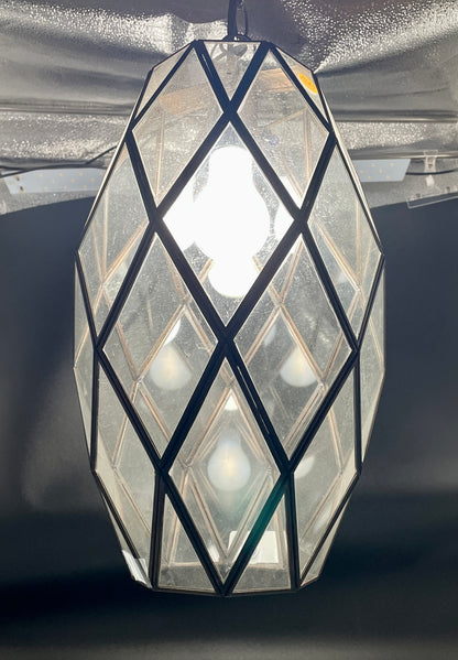 Transparent Tin Pineapple Geometric Ceiling Pendant Lamp