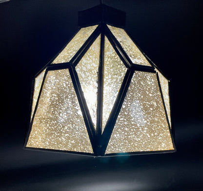Small Bell Gold Tin Geometric Ceiling Pendant Lamp