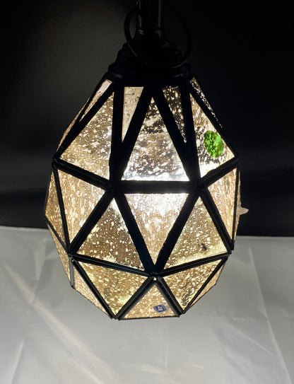 Small Pineapple Gold Tin Geometric Ceiling Pendant Lamp