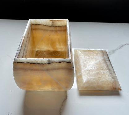 Beige Medium Onyx Ash Container