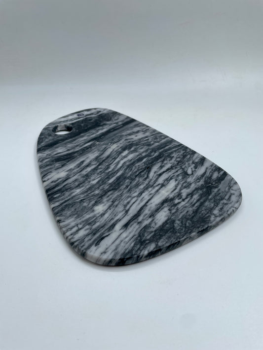 Dark Gray Asymmetric Marble Cutting Board