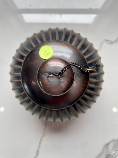 Dark Gray Slices Patterned Citronella Ceramic Sphere
