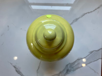 Medium Yellow Ceramic Urn