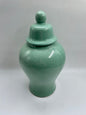 Medium Green Ceramic Urn