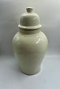 Large Beige Ceramic Urn