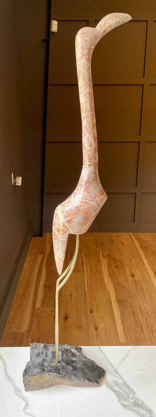 Up Pink Onyx Crane