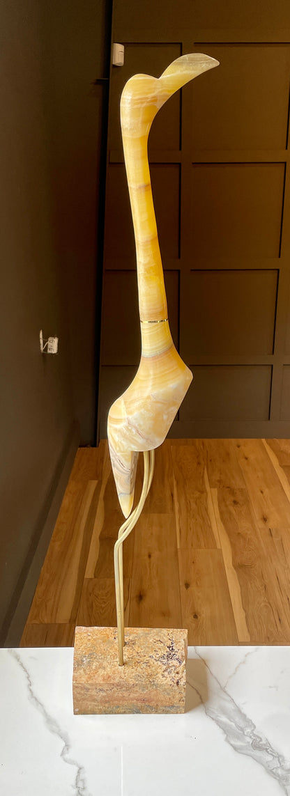 Up Yellow Onyx Crane