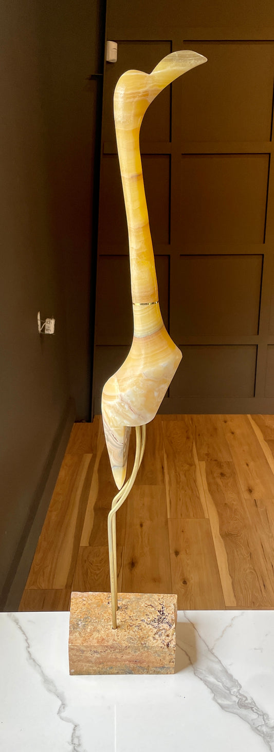 Up Yellow Onyx Crane