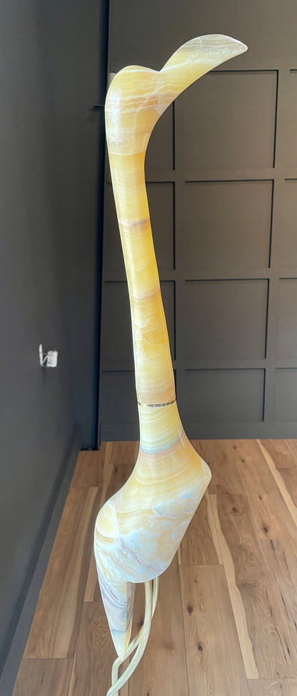 Up Yellow Onyx Crane