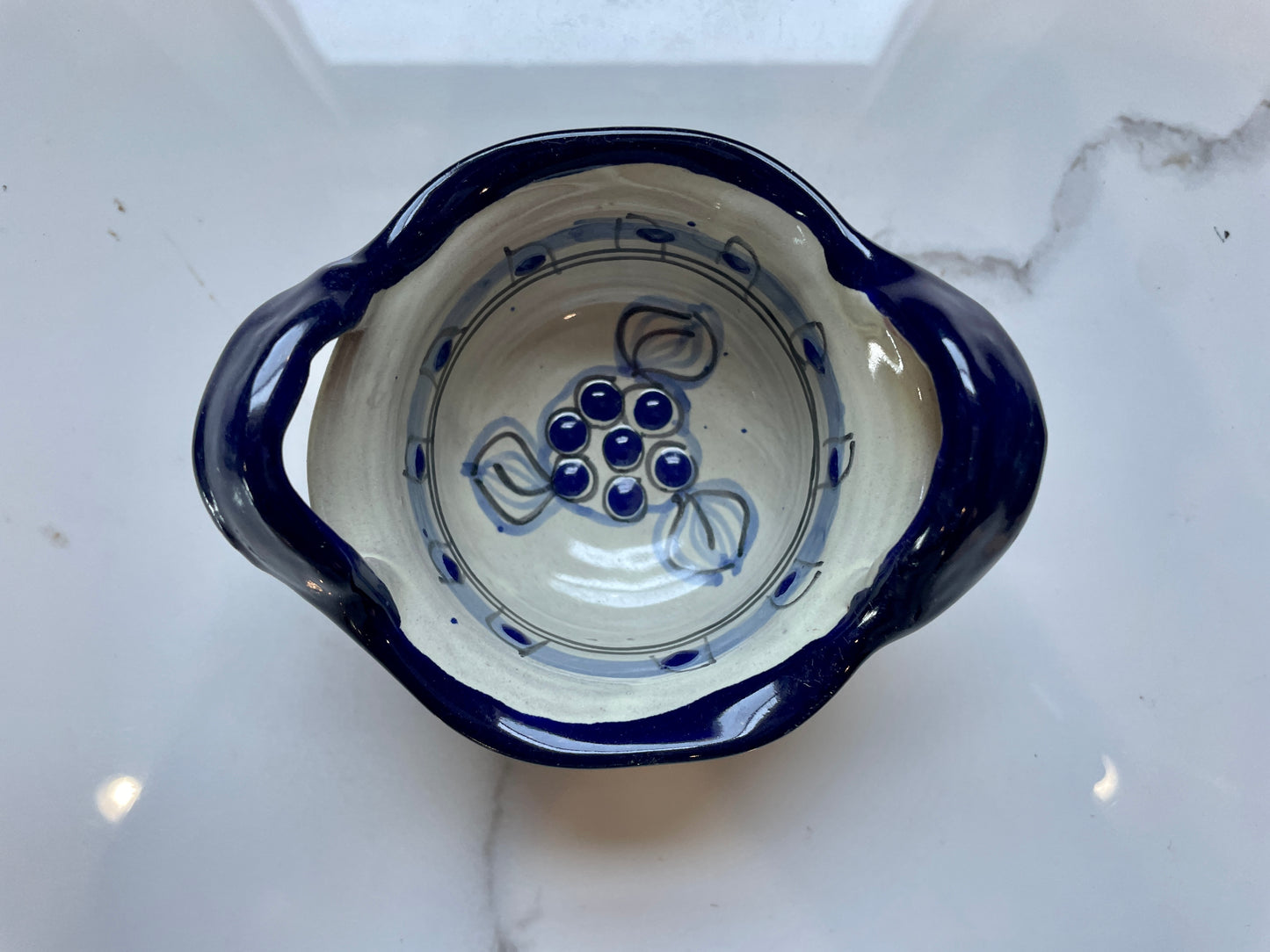 Blue and White  Patterned 4pc Bowl Talavera Set