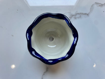 Blue and White  Patterned 4pc Bowl Talavera Set
