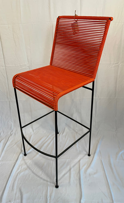 Tall Orange Acapulco Baresque Chair