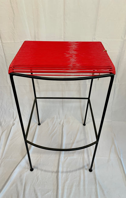 Tall Red Acapulco Monolith Stool