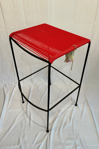 Tall Red Acapulco Monolith Stool