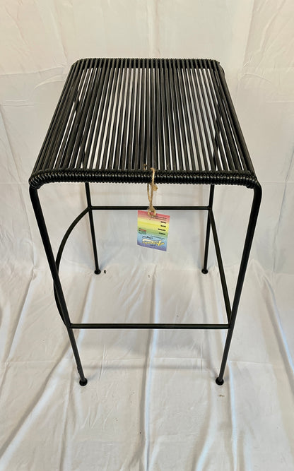 Tall Black Acapulco Monolith Stool