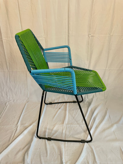 Blue and Green Viral Acapulco Chair