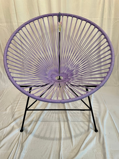 Purple Flower Acapulco Chair