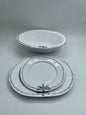 White Dragonfly 3pc Pewter Tray Set